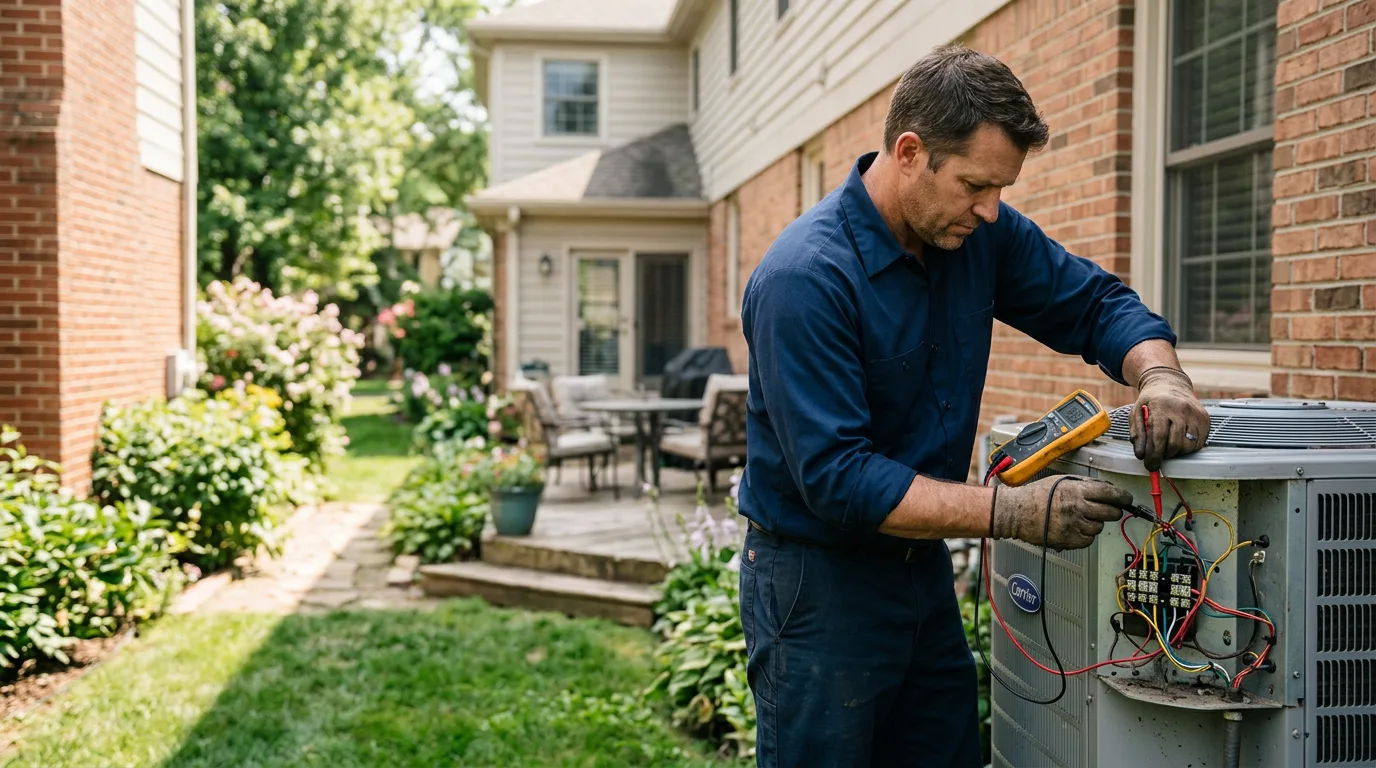 HVAC technician working near Mendon, MI